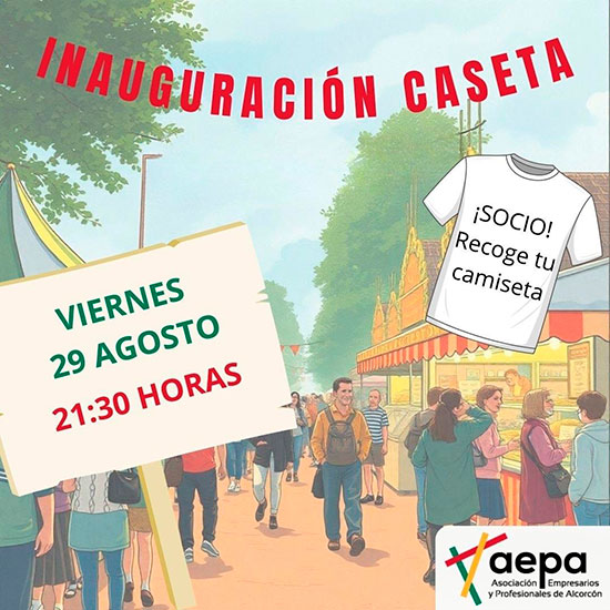 Inauguración de la caseta y entrega de camisetas